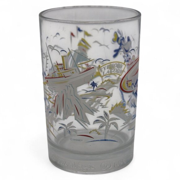 1996 Walt Disney World 25th Anniversary Goofy Typhoon Lagoon Glass Collectors Cu - Picture 3 of 8